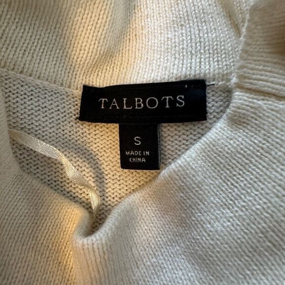 Talbots red, cream & black sweater dress- size s - Picture 3 of 8